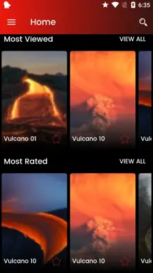 Vulcano Wallpaper HD android App screenshot 0